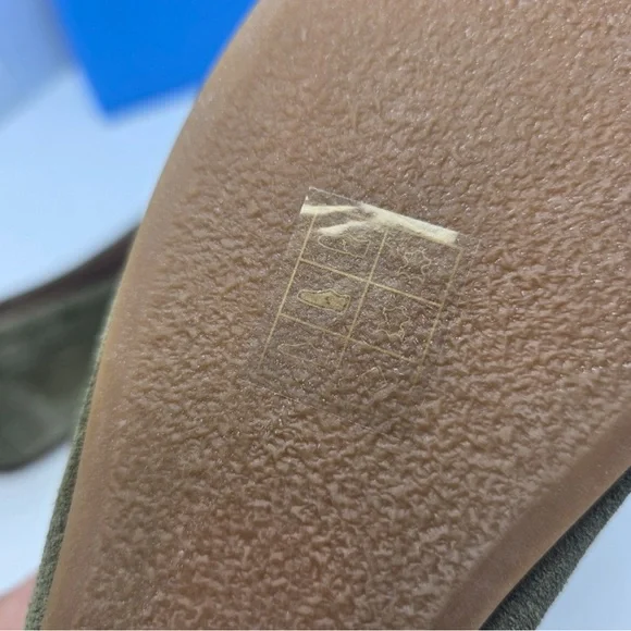 Jack Rogers Womens Size 10 Narrow Meyers Penny Moc Green Suede Loafers - Picture 6 of 9